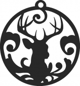 Christmas Deer DXF SVG CDR Cut File, ready to cut for laser Router plasma